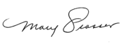 Mary Strasser's signature