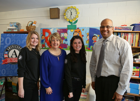 MRC, CNCS, ED at Metro DC Reading Corps with tutor Sabrina Poms