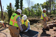 AmeriCorps NCCC members respond to tornadoes in Tupelo, MS.