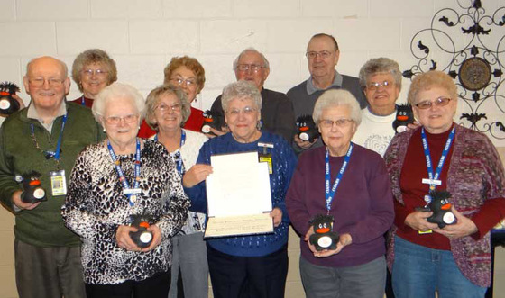 Senior Corps volunteers with the Foster Grandparents Program at Copper Lake and Lincoln Hills School in Merrill, Wisconsin.