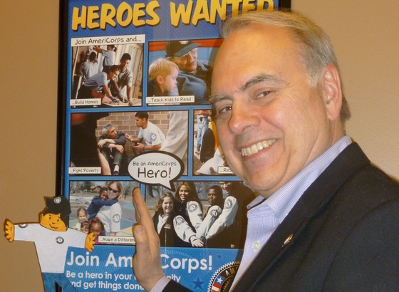 AmeriCorps Director Bill Basl at an AmeriCorps VISTA 50th anniversary celebration in Washington state.