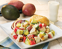 Avocado, Potato, and Grilled Chicken Salad