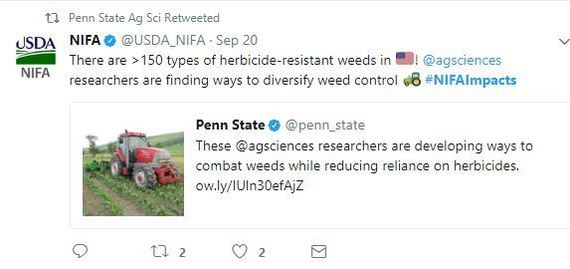 PSU Herb Resistant Tweet 9 28 Fresh from the Field