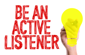 Be an active listener graphic