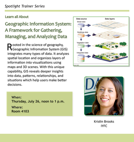 Spotlight Trainer Series GIS lunch and learn 