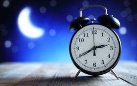 nighttime clock image