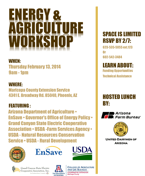 Energy & Agriculture Meeting Flyer