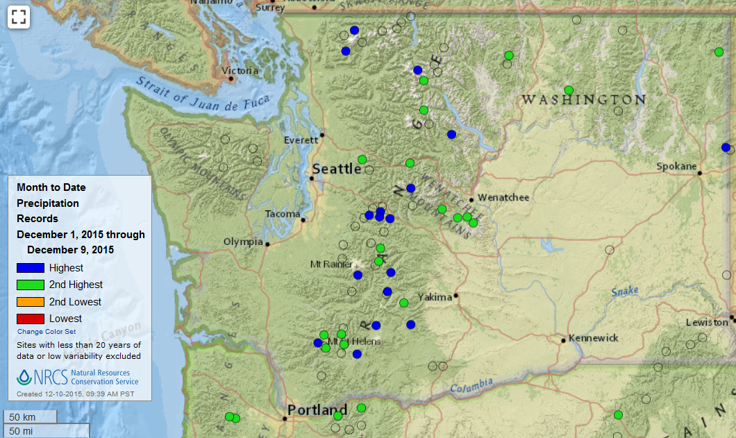 Record precipitation in Washington leads to widespread flooding