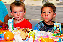 Children enjoying a nutritious summer meal in Virginia