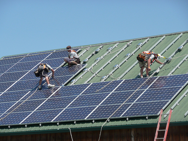 105 solar panels are installed at Littlestown Veterinary Hospital in Littlestown, PA. 