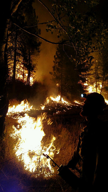 The Carpenter Road Fire north of Spokane, WA began on Aug. 14, 2015 and has consumed an estimated 65,346 acres. The cause of the fire is unknown.