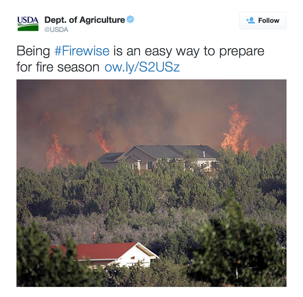 Being #Firewise is an easy way to prepare for fire season