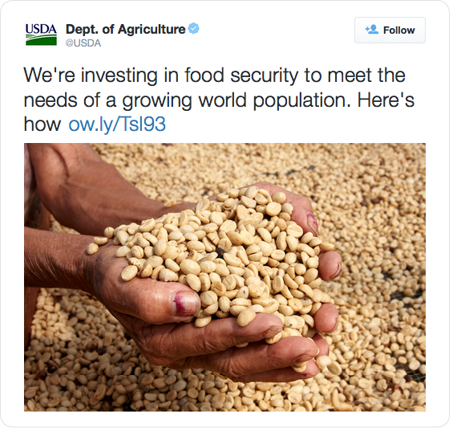 We're investing in food security to meet the needs of a growing world population. Here's how http://ow.ly/TsI93  