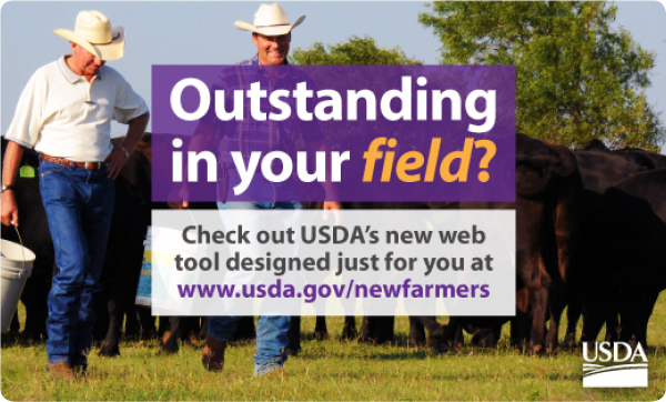 We released a new web tool targeted to new and beginning farmers! Discover it here: www.usda.gov/newfarmers