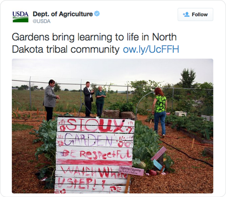 Gardens bring learning to life in North Dakota tribal community http://ow.ly/UcFFH  