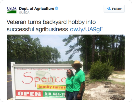 Veteran turns backyard hobby into successful agribusiness http://ow.ly/UA9gF  