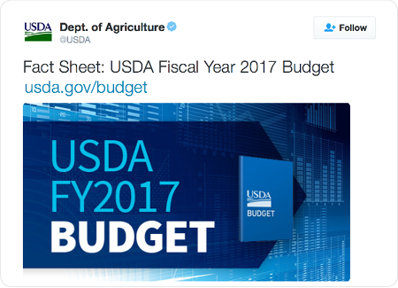 Fact Sheet: USDA Fiscal Year 2017 Budget http://www.usda.gov/budget 