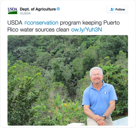 USDA #conservation program keeping Puerto Rico water sources clean http://ow.ly/Yuh3N  