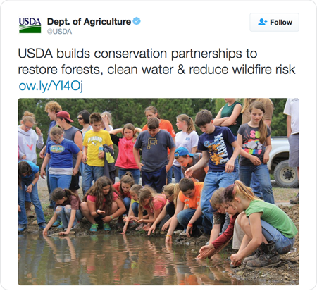 USDA builds conservation partnerships to restore forests, clean water & reduce wildfire risk http://ow.ly/YI4Oj  