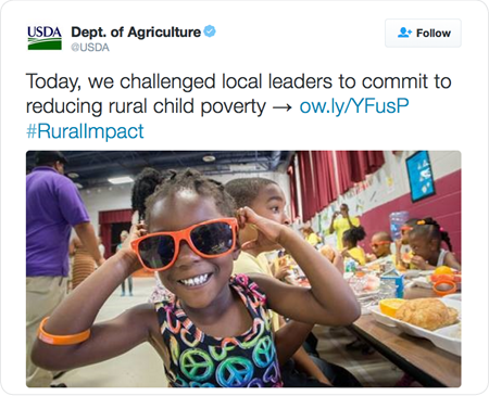 Today, we challenged local leaders to commit to reducing rural child poverty → http://ow.ly/YFusP  #RuralImpact 