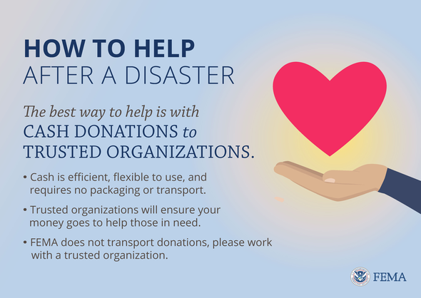 How to help after a disaster