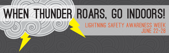 When Thunder Roars, Go Indoors Lightning Awareness Week June 22-28,2014