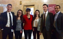 Secretary Pritzker greets Commerce employees on their way into work