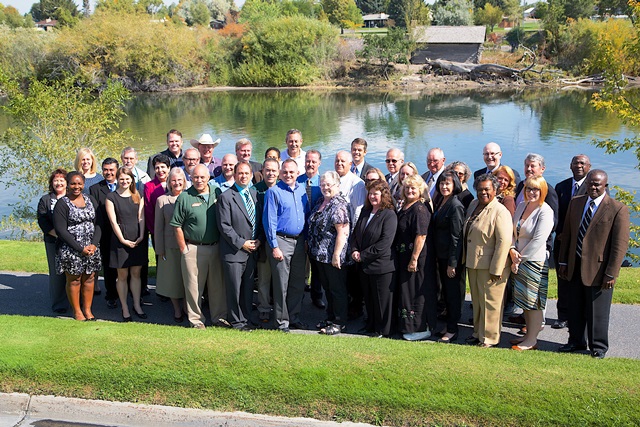 EM SSAB Chairs, Vice Chairs, and staff attend the September 2014 Chairs’ Meeting in Idaho Falls, Idaho.