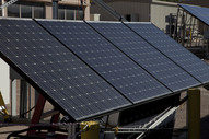 PV panels at Sandia's Distributed Energy Technologies Lab