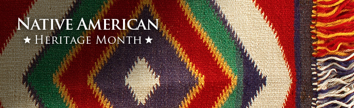 Web banner for Native American Heritage Month