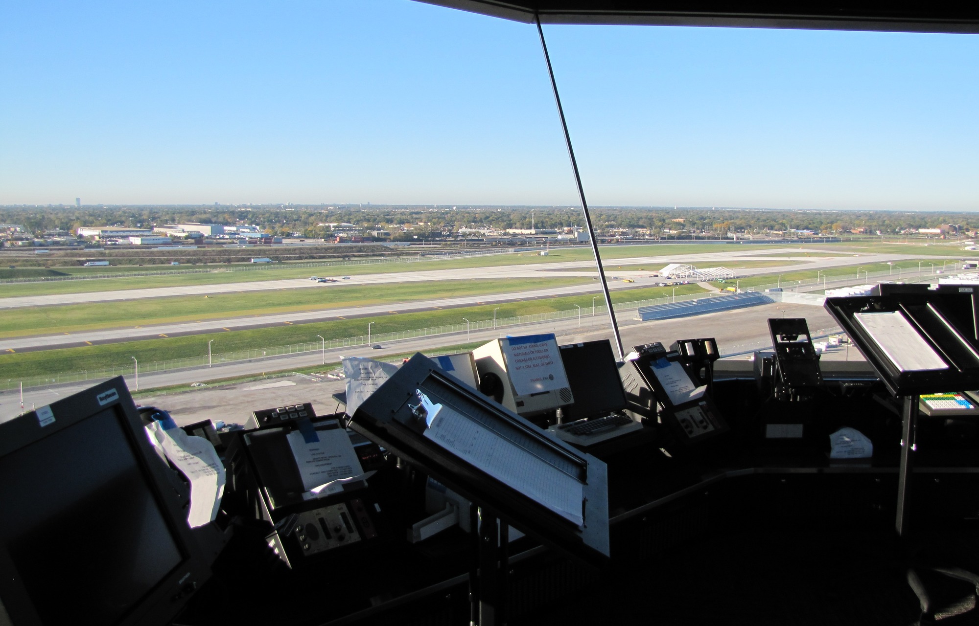 View of new runway from new South Air Traffic Control Tower View of new runway from new South Air Traffic Control Tower