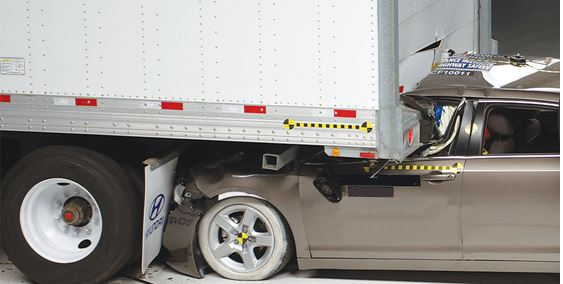 Failed under-ride crash-test