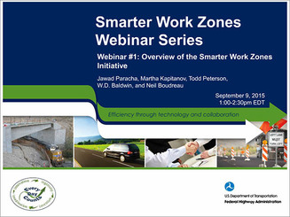 Smarter Work Zones Webinar