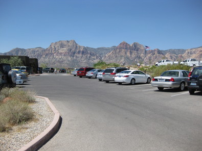 A parking lot nears capacity at RRCNA