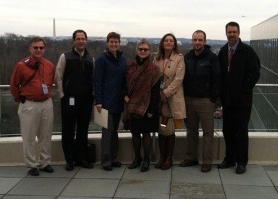Volpe and U.S. Forest Service Washington Office Engineering staff post for a picture in Washington, DC.