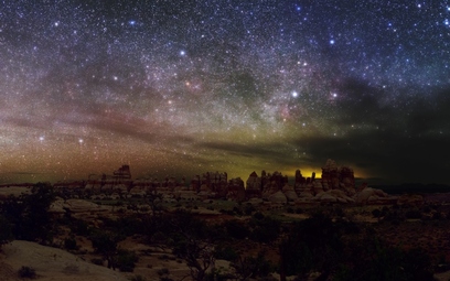 Doll House in the Maze District of Canyonlands National Park. August 2015. Photo by Dan Duriscoe. (Source: International Dark Sky Association)