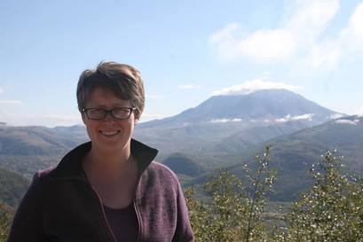 Erica Simmons at Mount Saint Helens National Monument. October 2015. (Source: Volpe)