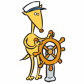 cartoon boat captain