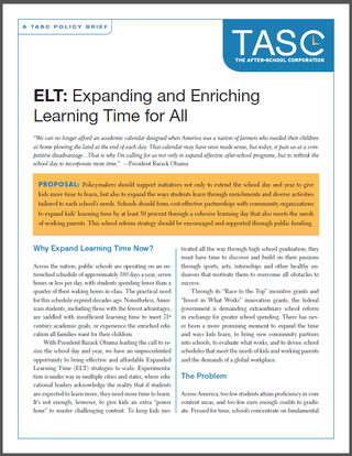 Expanded Learning Time in Action: Initiatives in High-Poverty and High-Minority Schools and Districts