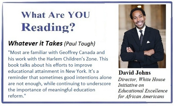 What are you reading, David Johns?