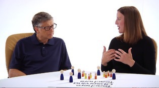 Katie Brown with Bill Gates