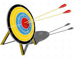 two arrows hitting target