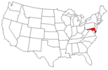 Maryland highlighted on the map
