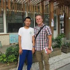 Thomas Kenning with Student in China