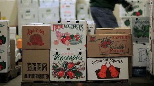 Boxes of Local Food