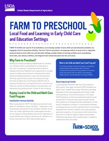 Farm to preschool fact sheet