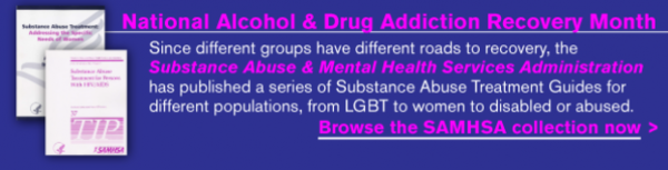 Alcohol Drug Addiction Recovery Month Banner