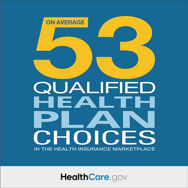 On Average: 53 Qualified Health Plan Choices in the Health Insurance Marketplace