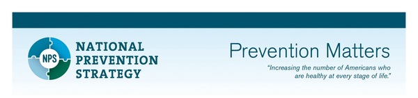 National Prevention Strategy's Prevention Matters Quarterly Update Banner