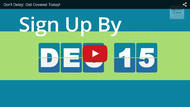 YouTube Embedded Video: Don't Delay: Get Covered Today! 